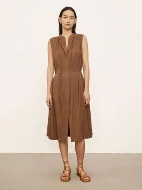 vince gold slip dress Vince V-neck Maxi Slip Dress in Marigold
